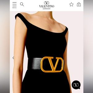 REVERSIBLE VLOGO SIGNATURE BELT IN GLOSSY CALFSKIN 70 MM